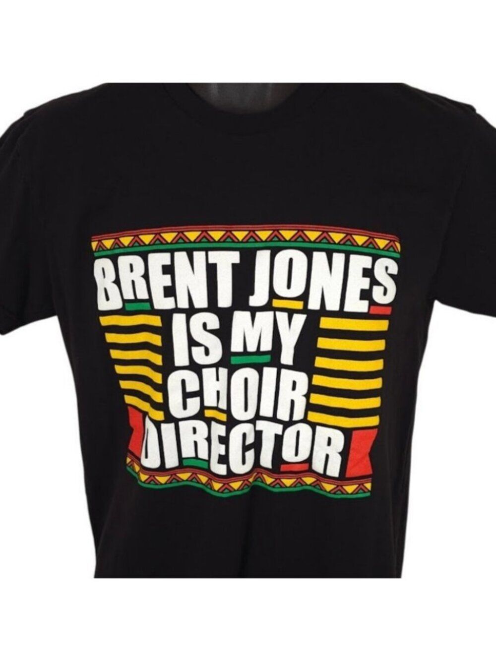 Brent Jones T Shirt Mens Size Medium Black Is My Choir Director Gospel Music
